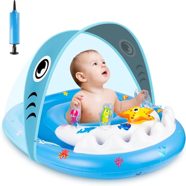 Parner Baby Schwimmring mit Sonnenschutzdach