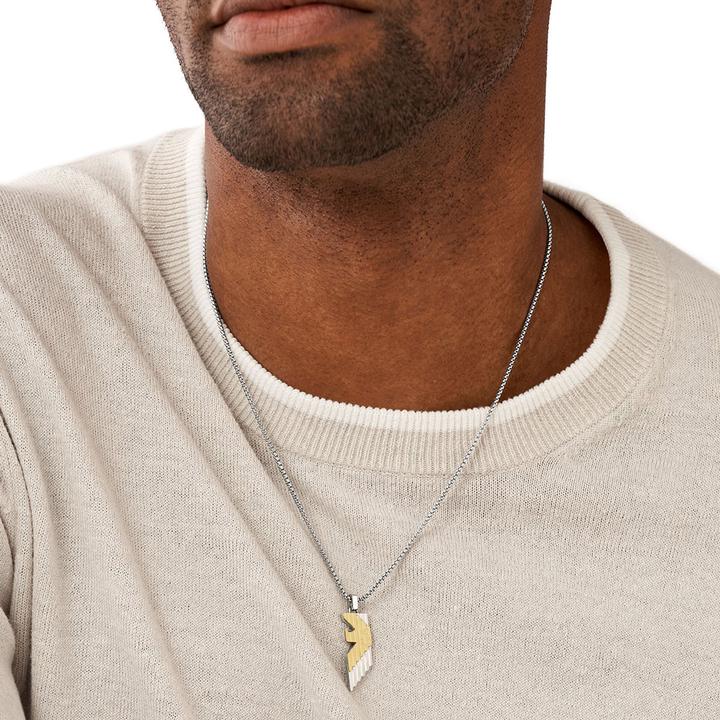 Immagine prodotto Emporio Armani Collana con logo dell'aquila (Acciaio inossidabile)