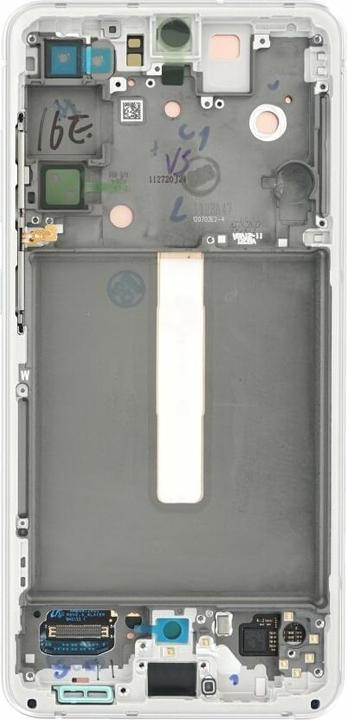 Actual product image Samsung Display unit + frame for G990 Galaxy S21 FE 5G white GH82-26414B (Display, Galaxy S21 FE 5G)