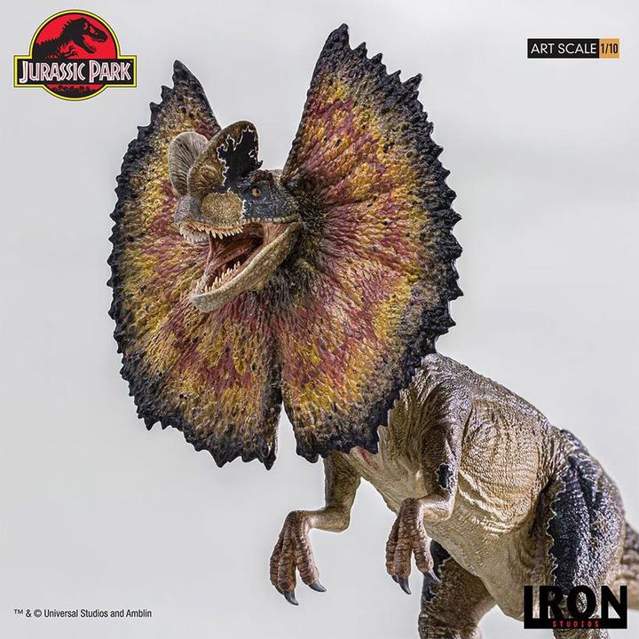 Actual product image Iron Studios Jurassic World Icons statuette Dilophosaurus 9 cm