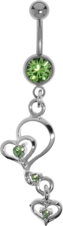 Actual product image Bijouteria Bellypiercing (Titanium, Brass, Crystal)