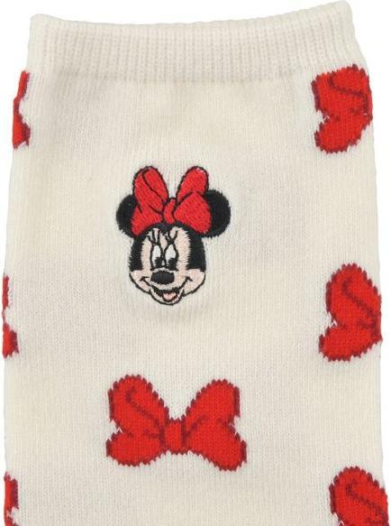 Actual product image Disney Minnie Socken mit Schleifenmuster und Gesichtsstickerei (36 - 39)