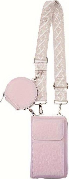 Only-Bags.Store 2-in-1 Crossbody Umhängetasche mit Münzfach, trendige Handytasche im Casual-Stil, einfache