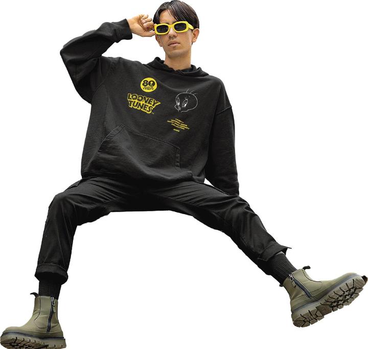 Actual product image Tweety Unisex Adult 80th Hoodie (XL)