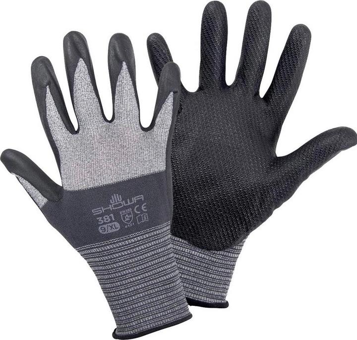 Actual product image Showa Microfibre knitted gloves 381 (XL)