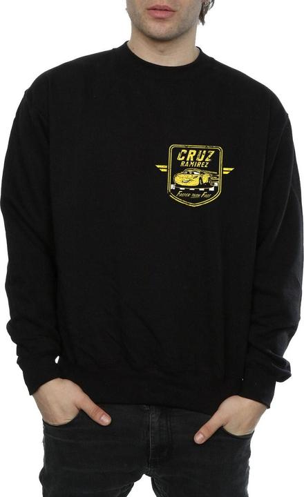 Actual product image Disney Mens Cars Cruz Ramirez Faux Pocket Logo Sweatshirt (XXL)