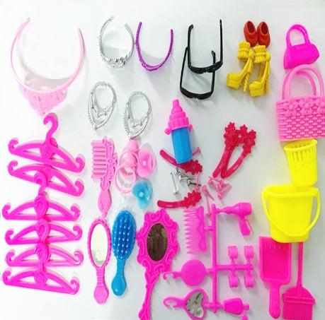Produktbild Hermex 40-teiliges Puppen Zubehör Set für Barbie Accessories Spielset
