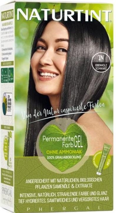 Produktbild Naturtint Permanentes Haarfarbegel 1N Ebenholz Schwarz ohne Ammoniak (1N)