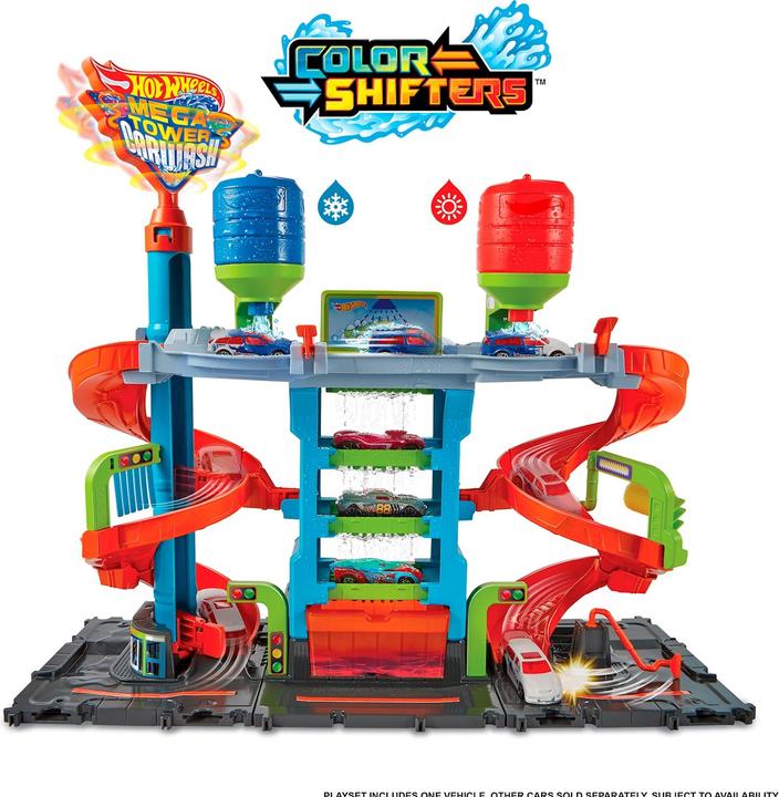 Image du produit Hot Wheels HW City Mega tour de lavage de voitures