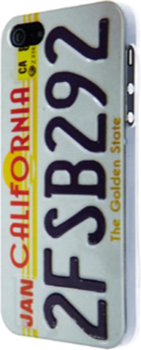 Actual product image Skillfwd Car Plate Hardcase for iPhone 5/5S/SE California White (Apple iPhone 5, Apple iPhone 5s)