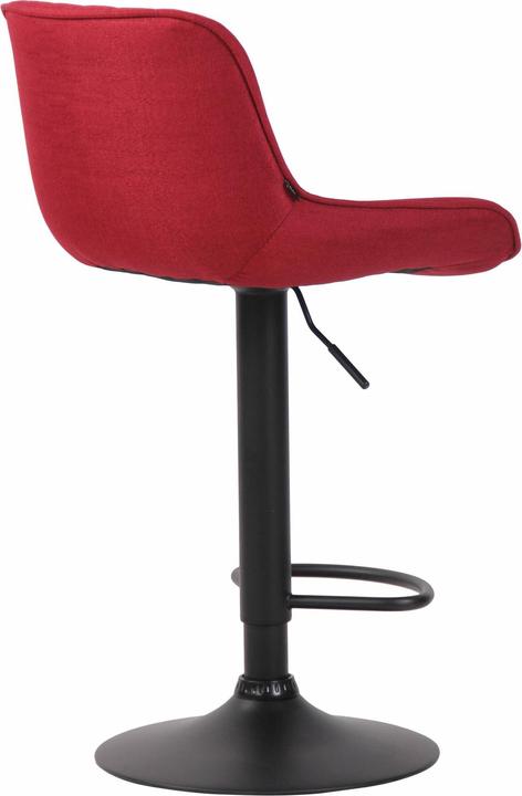 Immagine prodotto CLP Set di 2 sgabelli da bar Lentini Tessuto nero, rosso