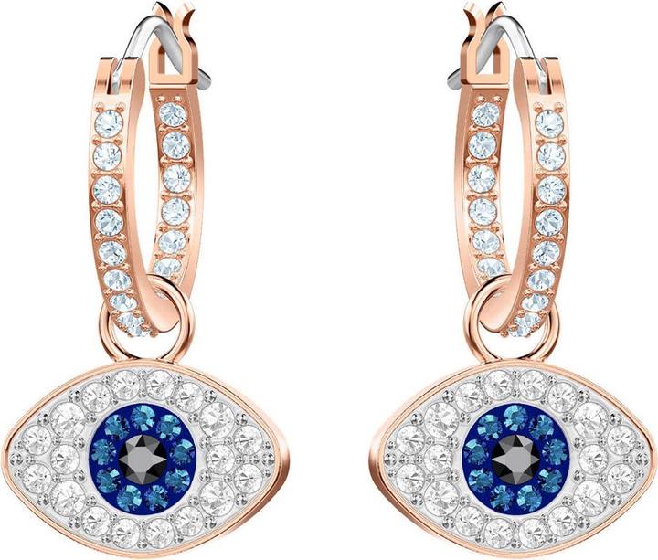 Image du produit Swarovski Boucles d'oreilles oeil maléfique Duo Hoop (Acier inoxydable)