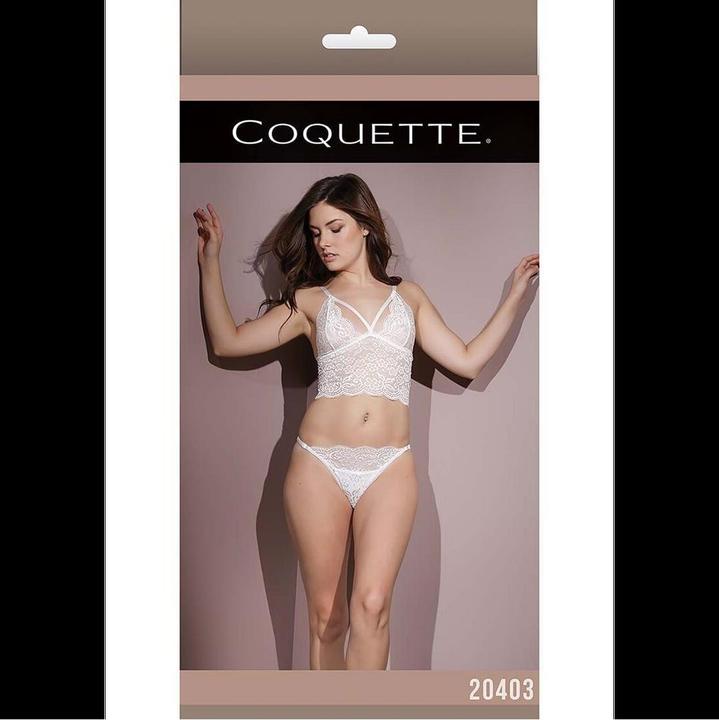 Actual product image Coquette Bralette And Crotchless Panty (One size)