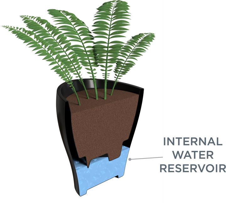 Actual product image Step2 Fernway planter - concrete grey (50.80 cm)