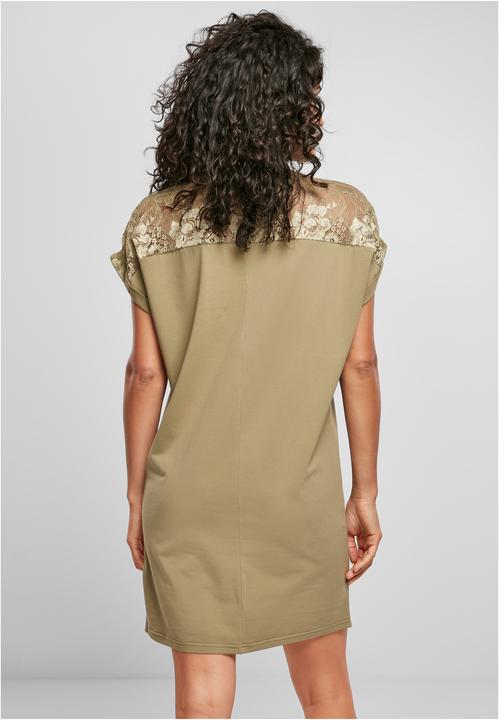 Image du produit Urban Classics Robe tee-shirt en dentelle pour femmes (L)