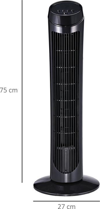 Actual product image Homcom Tower fan with 3 ventilation levels
