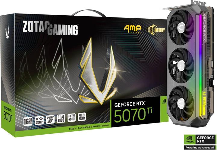 Actual product image Zotac GeForce RTX 5070 Ti AMP Extreme INFINITY (16 GB)