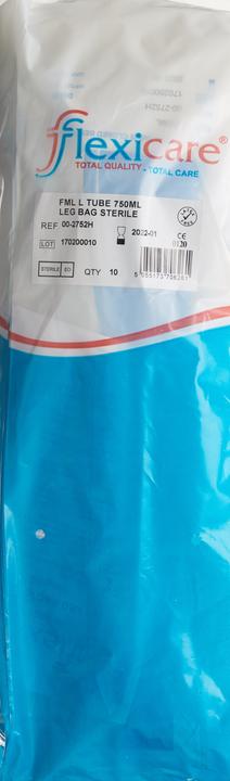 Immagine prodotto Flexicare Sacchetto per urina 750ml 30cm Valvola di scarico antireflusso (10pz)