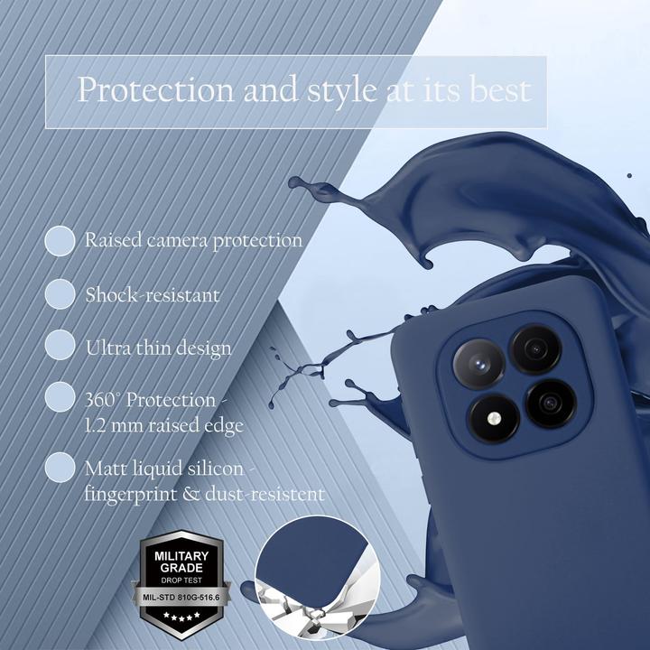 Immagine prodotto Cadorabo Custodia per Xiaomi Redmi Note 14 Pro 5G TPU Liquid Silicone Case (Xiaomi Redmi Note 14 Pro 5G)