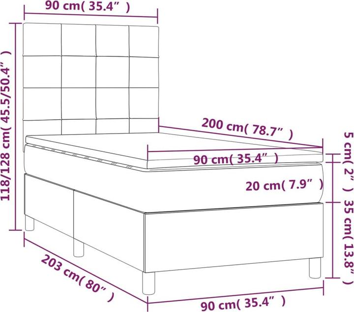Produktbild VidaXL Arielle (90 x 200 cm)