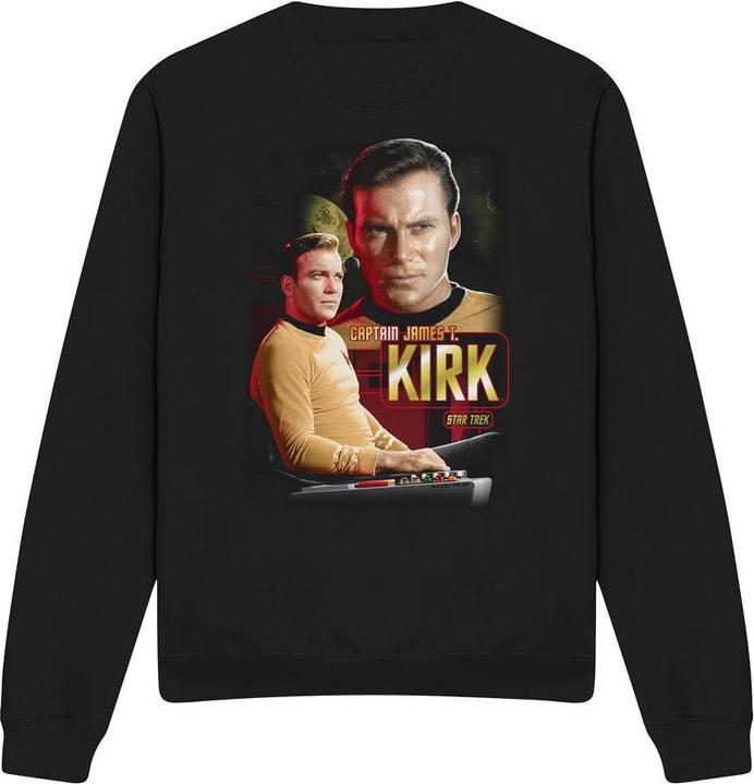 Actual product image Unisex Adult Captain Kirk Sweatshirt (S)