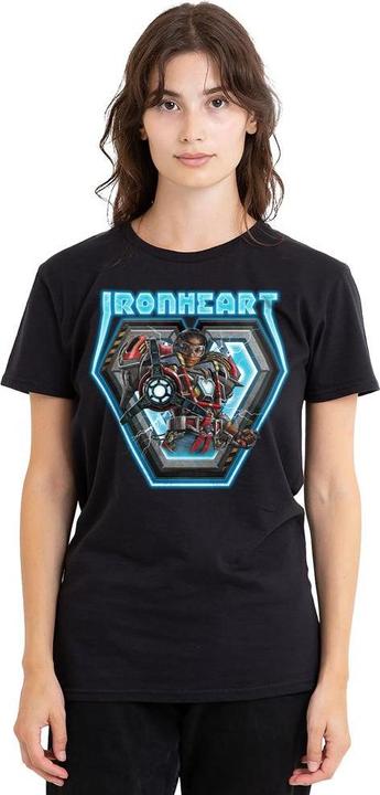 Actual product image Black Panther: Wakanda Forever Unisex Adult Ironheart Glow T-Shirt (L)