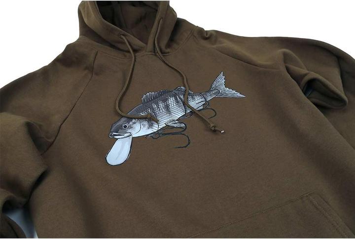 Produktbild Stucki Fishing Because Fanatics Hoodie Olive (M)