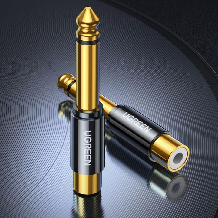 Produktbild Ugreen 6.35 mm Klinken Stecker auf RCA Cinch Buchse Adapter (Klinkenadapter)