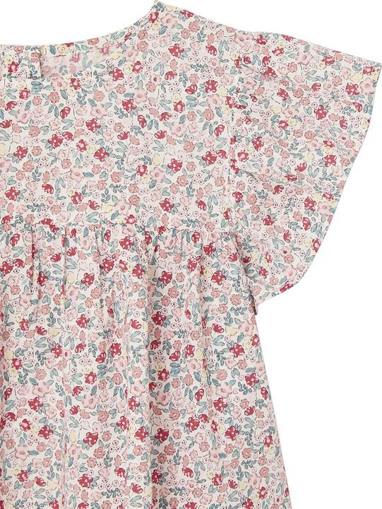 Actual product image Vertbaudet Girls' set: floral blouse & muslin shorts (146)