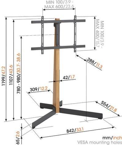 Produktbild Vogels TVS 3695 (Diverse, 77", 50 kg)
