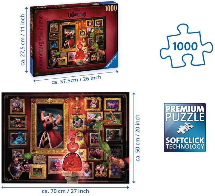 Image du produit Ravensburger Disney Villainous : la reine de coeur (1000 pièces)
