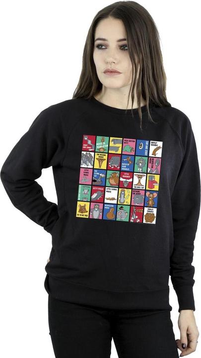Actual product image Tom & Jerry Womens/Ladies Grid Squares Sweatshirt (XL)