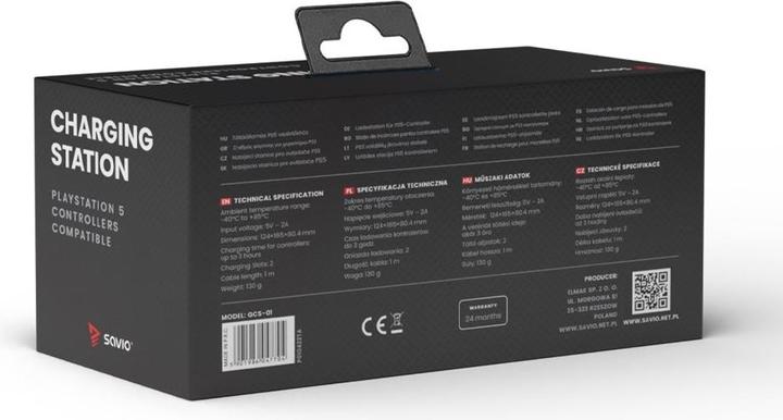 Immagine prodotto Savio Dock DELL con due funzioni di ricarica - HD22Q (PS5)