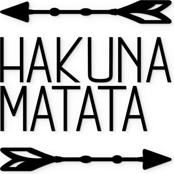 Trenddeko 3D lettering Hakuna Matata 78 x 80 cm, acrylic (78 x 80 cm)