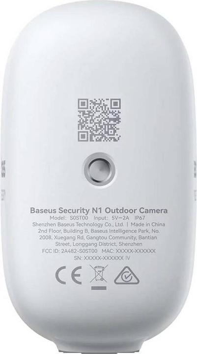 Immagine prodotto Baseus Outdoor Camera N1 Plus Camera 2K 4-Cam Kit White (2304 x 1296 Pixels)