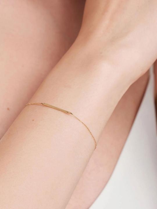 Produktbild Ania Haie 14kt Gold Solid Bar Armband (18.50 cm, 585er Gelbgold)