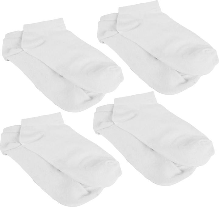 Casativo 5 Unisex Sneaker Socken, weiss, Grösse 43-46, 80% Baumwolle, 17% Polyester, 3% Elasthan (5er Pack, 43 - 46)