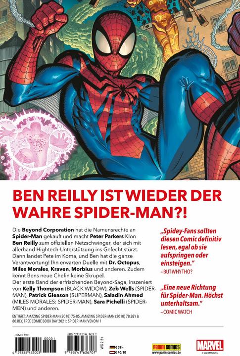 Image du produit Panini Spider-Man: Beyond (Allemand, Michael Strittmatter, Paco Medina, entre autres, Patrick Gleason, Kelly Thompson., 2024)