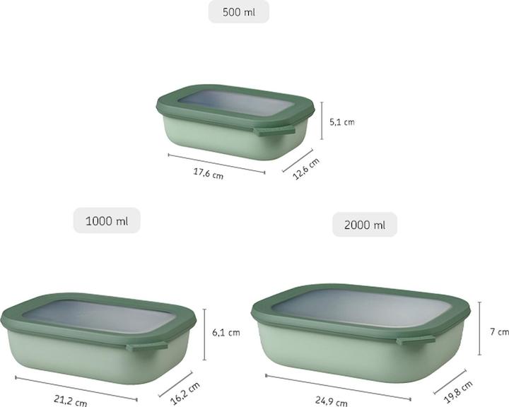 Immagine prodotto Rosti Mepal Mepal - Set di ciotole Cirqula - Blu nordico (14595) (3.50 l)