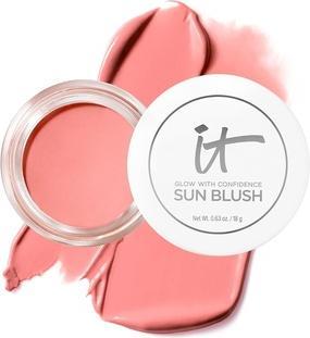 Image du produit It Cosmetics Glow with Confidence Sun Cream Blush Blendable Buildable Blush Bronzer pour un éclat de soleil