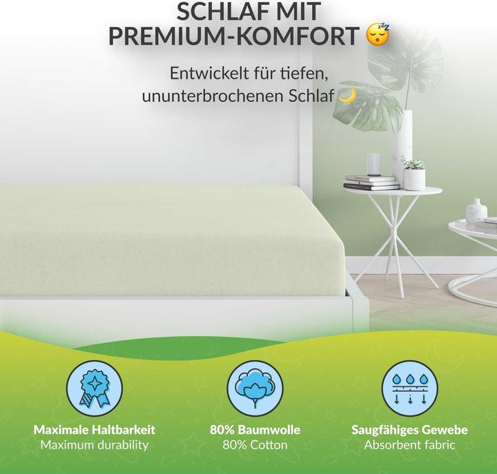 Image du produit Etérea Drap-housse en éponge (60 x 120 - 70 x 140 cm)