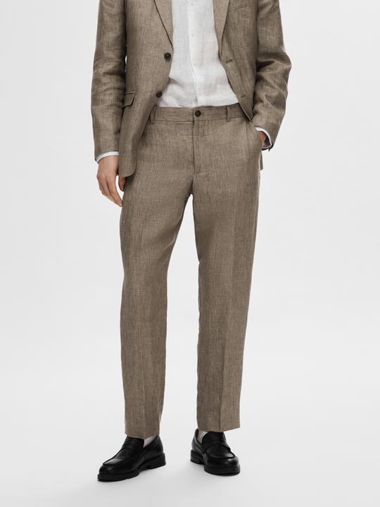 Immagine prodotto Selected Homme Pantaloni da abito in lino dalla vestibilità regolare (46)