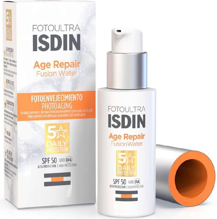 Produktbild Isdin FotoUltra Age Repair FW SPF 50 50ml Tägliche Gesichtssonnencreme Dreifache Anti-Ageing-Wirkung (Sonnencreme Gesicht, SPF 50, 50 ml, 80 g)