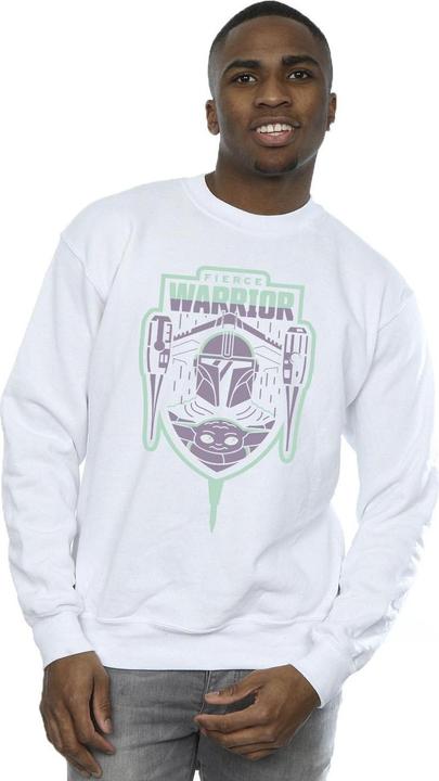 Produktbild Star Wars The Mandalorian Fierce Warrior Patch Sweatshirt (L)