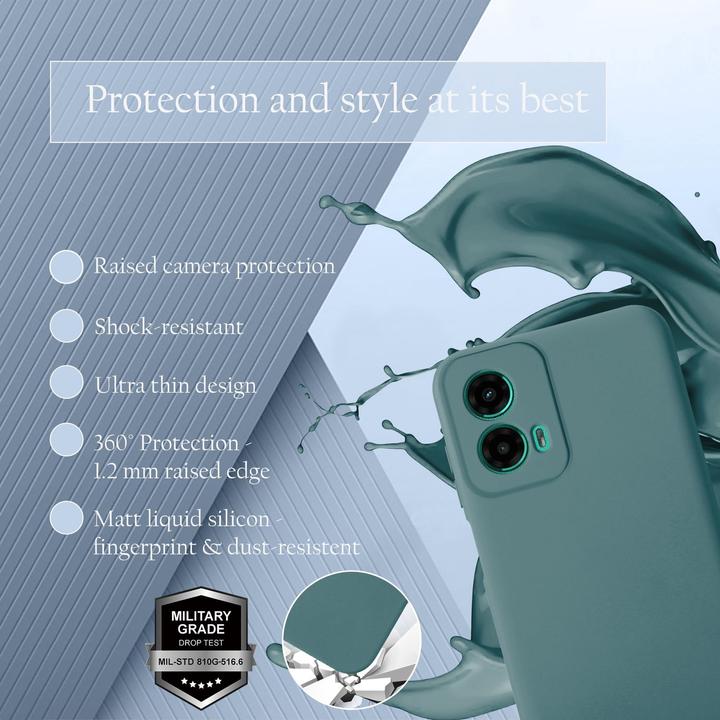 Image du produit Cadorabo Coque pour Motorola Moto G45 TPU Liquid Silicone Case (Motorola Moto C)