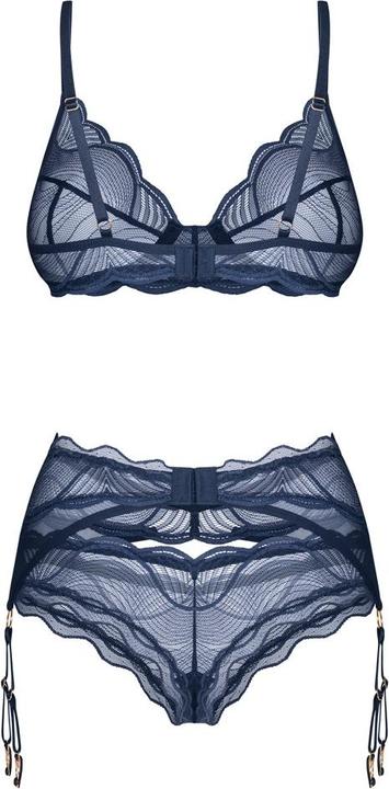 Actual product image Obsessive Nightly Blue suspender set (M/L)