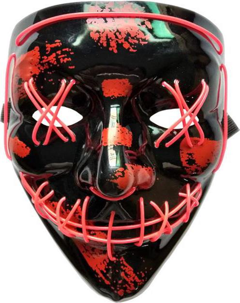 Actual product image PhoneLook Cosplay Mask The Purge Neon LED Face Mask Universal Size