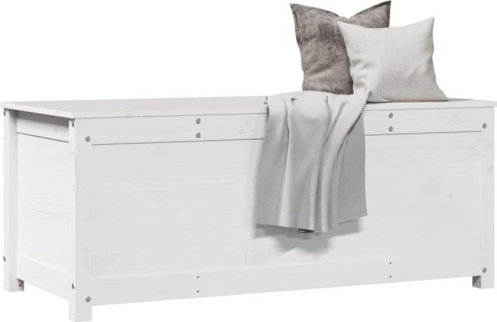 Image du produit VidaXL Truhe Weiss 110x50x45,5 cm Massivholz Kiefer,Farbe