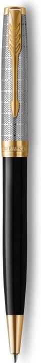 Produktbild Parker Kugelschreiber Sonnet Prem. Metal & G.C. sw M (Schwarz, Silber, Gold, 1 x)