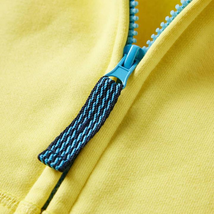 Image du produit VidaXL Sweat à capuche zippé pour enfant Jaune clair (104)